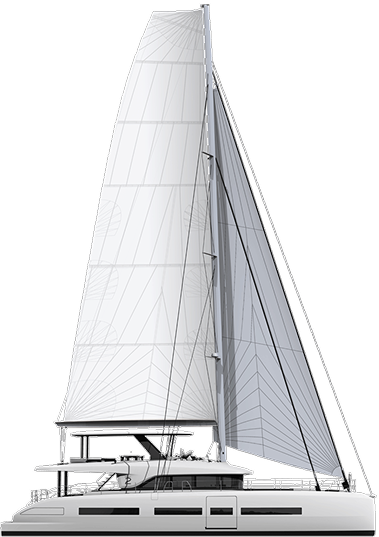 White sailing yacht